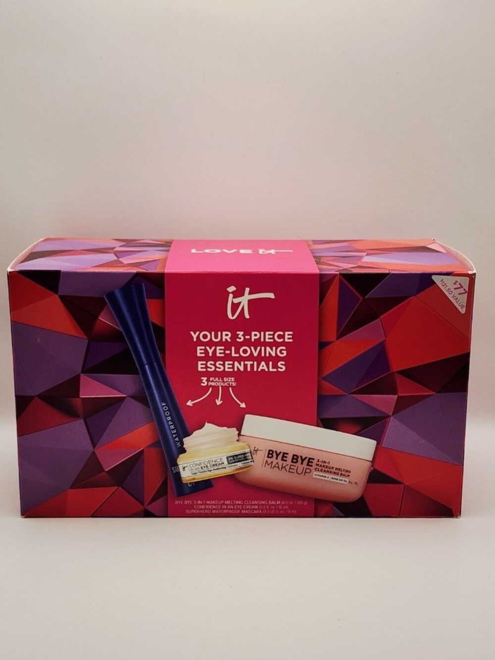 IT Cosmetics 3-Piece Eye-Loving Essentials Gift Set- Skincare & Makeup New Box